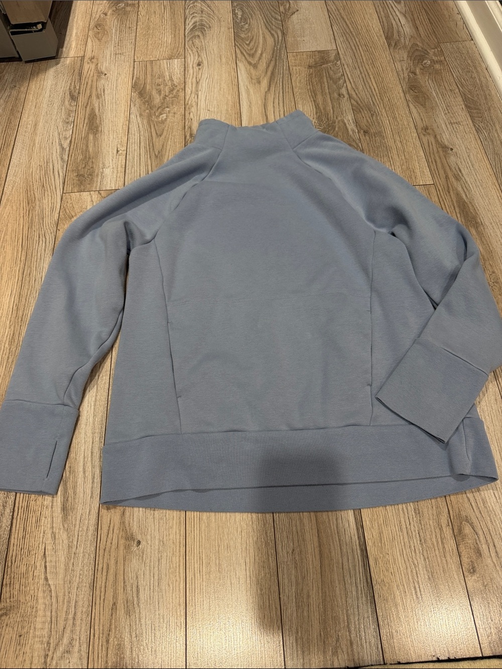 Fabletics Light Blue Mock Neck Pullover Sweatshirt - Picture 5 of 5